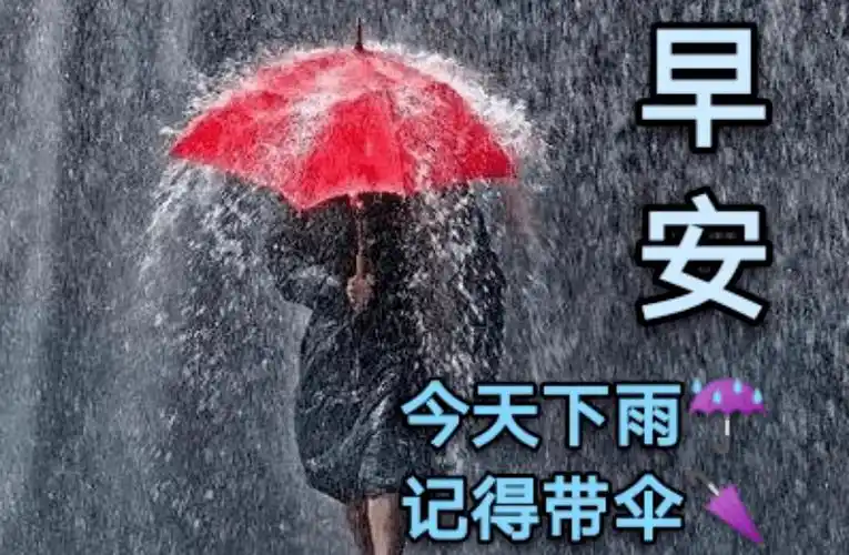 微信温馨的早上好问候语,非常漂亮的夏季雨天祝福图片带字_早安