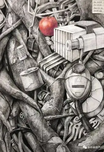 《境·象》2019设计素描结课汇报展作品欣赏(创意篇)