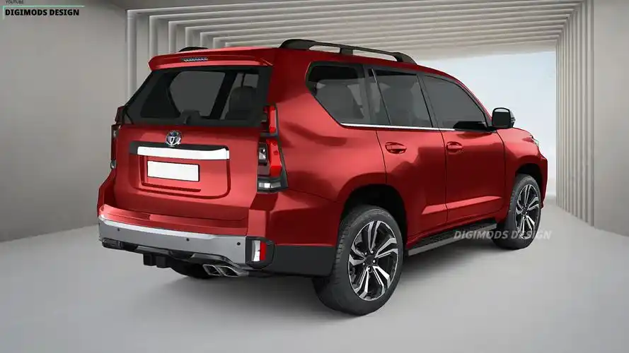 全新丰田普拉多渲染图 造型非常硬派 有霸气范