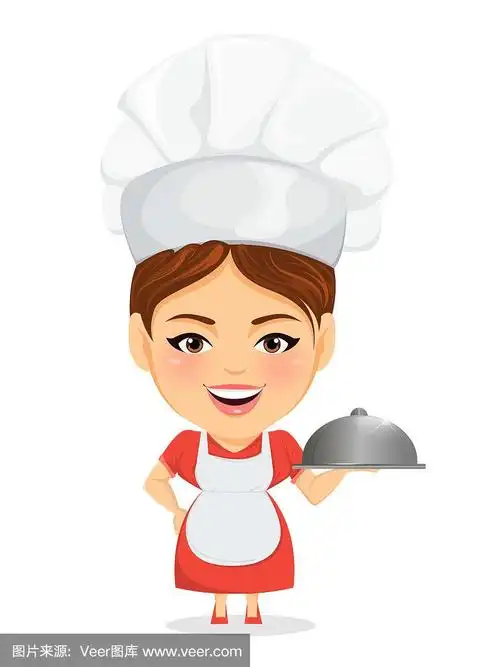 女厨师女主厨卡通搞笑