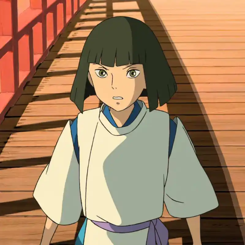 宫崎骏动漫  | 头像系列,小千与白龙 93又刷了一遍《千与千寻》