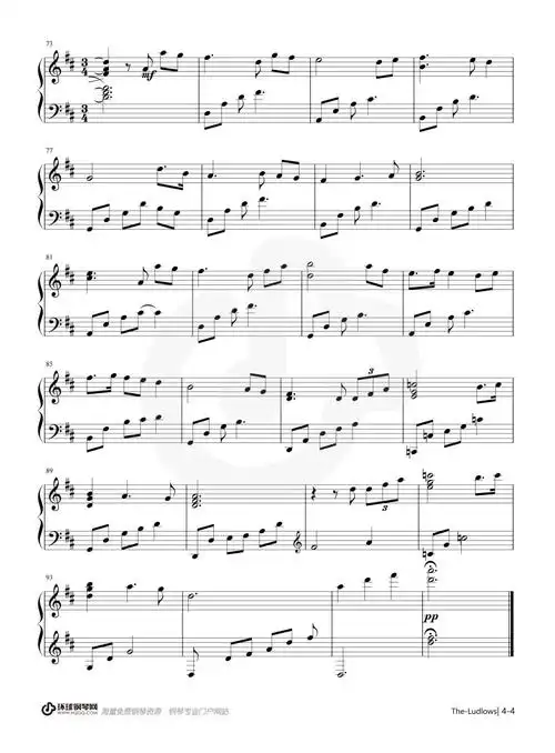 the ludlows(电影《燃情岁月》主题曲)-james horner钢琴谱-james