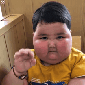 胖娃阿布莱提中指 gif_gif_胖娃_布莱_中指表情