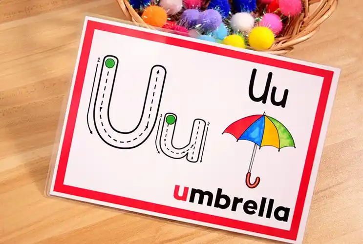 dzq英语26个字母卡片英文闪卡幼儿自然拼读早教单词卡教师教具教材