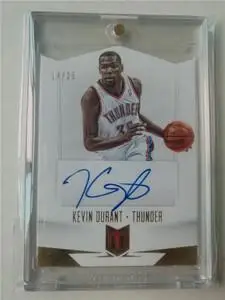 正版nba球星卡 杜兰特25编限量异形切割版亲笔签名卡 签字卡 卡签