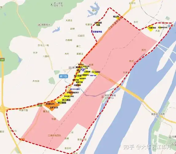 在2014年的控制性详细规划中浦口新城核心区包含了正核 工大板块 隧道