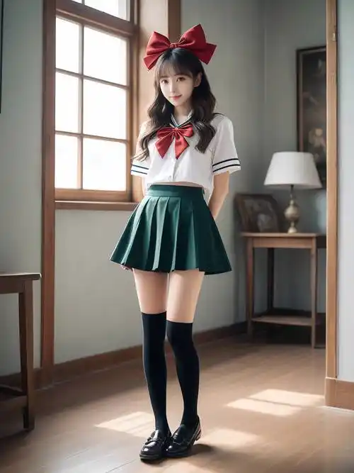 纯真笑颜映红蝶:jk少女的可爱日常