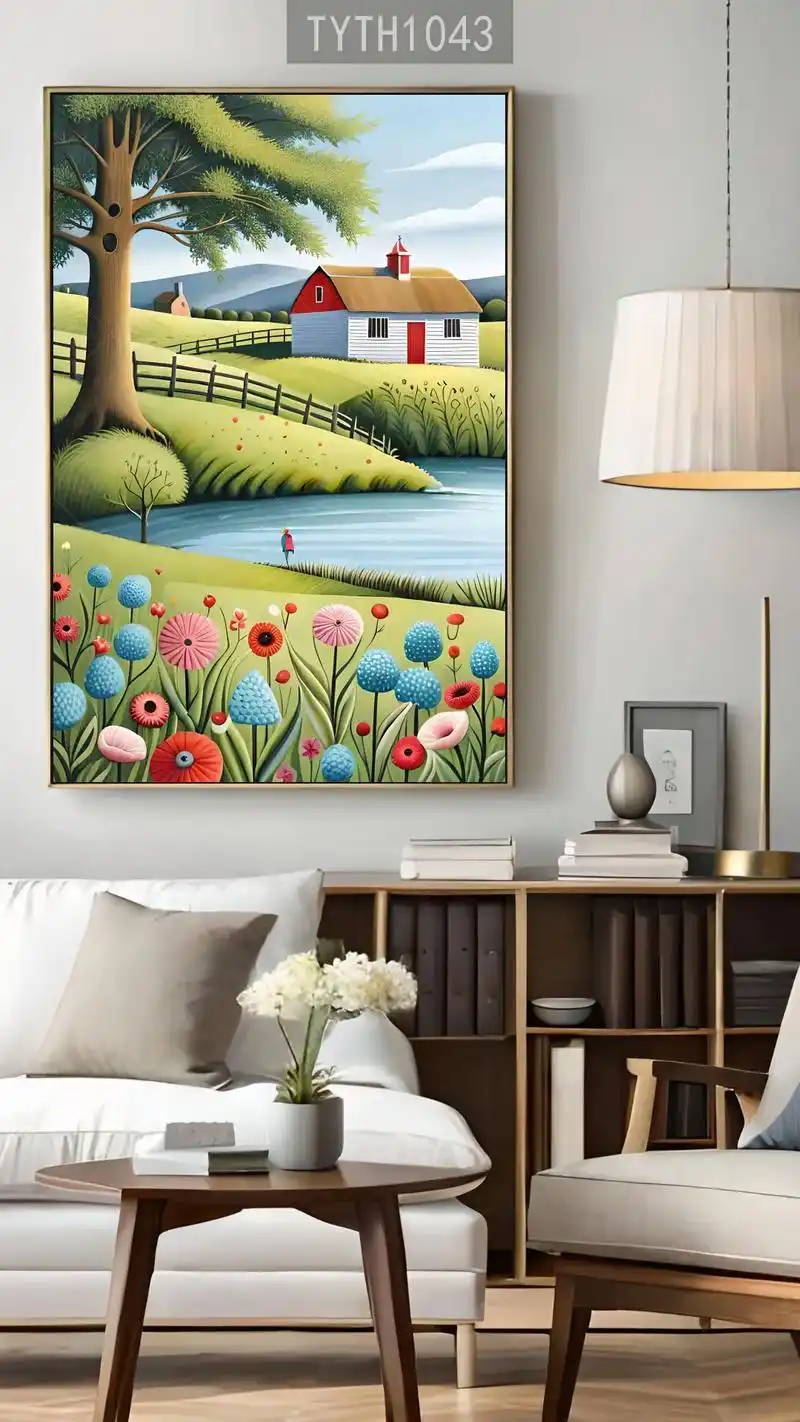 卧室挂画田园风格北欧小清新装饰画图片素材图库大全