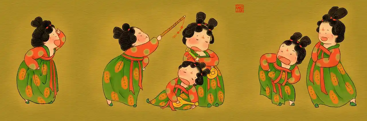 唐宫夜宴插画版