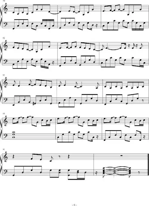 热带雨林钢琴谱-环球钢琴网