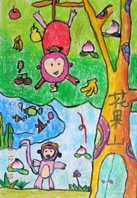 蒲城教育文学网关于花果山的手抄报简单的漂亮的花果山简笔画手抄