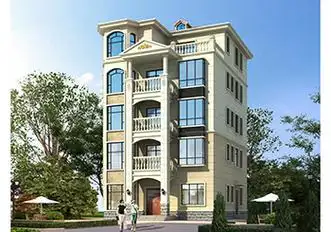 带电梯的五层独栋大别墅设计图,外观高端大气上档次