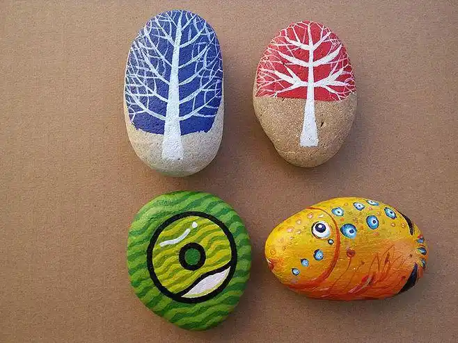 格调彩绘分享-石头彩绘