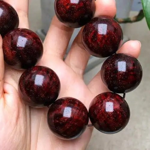 小叶紫檀205星满水波细多星轻微包浆xs27