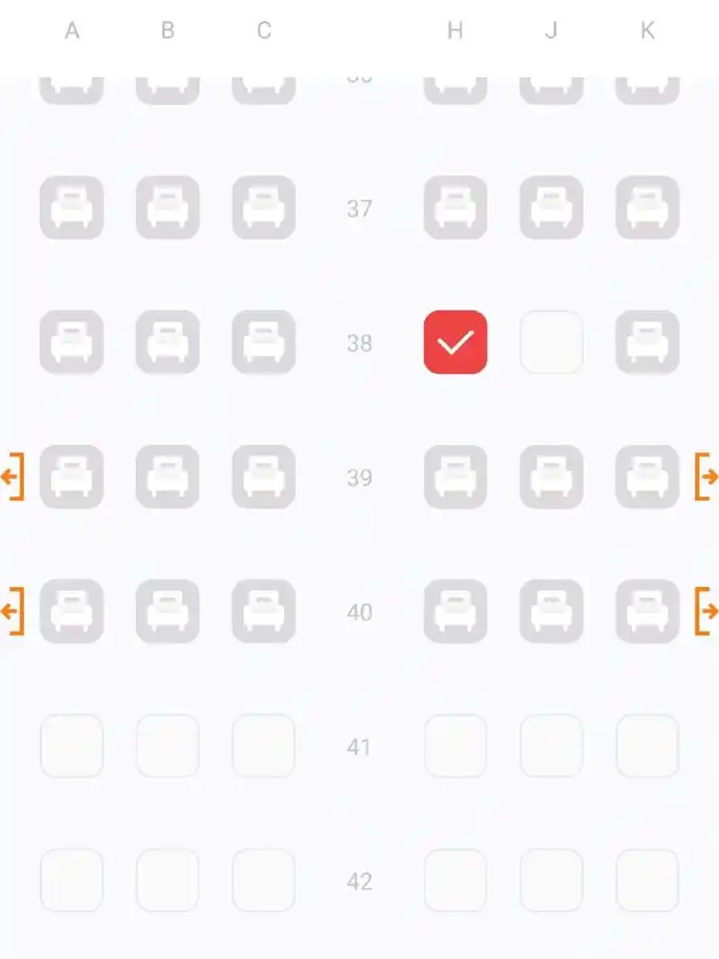 川航a320选座 这个座位是不是普通的啊,我想要像p2这张我在南航选的座