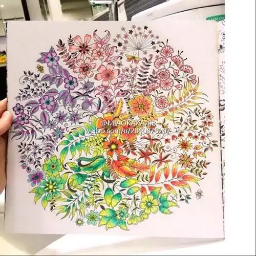 秘密花园魔法森林填色