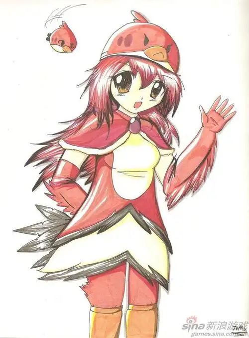 愤怒的小鸟萌化娘(2)