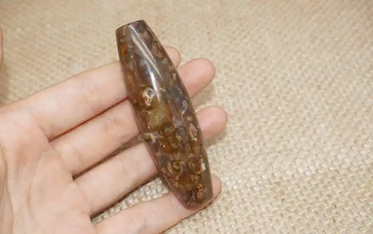 老凤凰【天珠随缘款】天珠勒子老矿海螺化石手链串项链天眼吊坠西藏