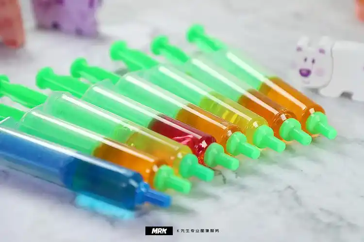 一款零食针管糖拍摄