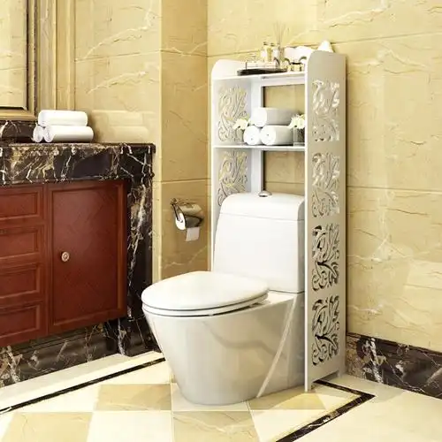 欧式卫生间马桶架置物架落地厕所浴室多层收纳储物架子田园简约波迷娜