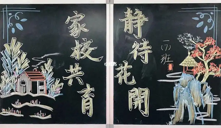 家长会黑板报