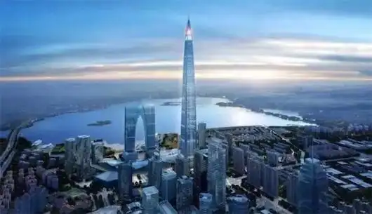 华东地区最高大楼 苏州中南中心729米