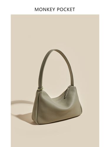 猴子家自制  2022秋冬新款女包 hobo腋下包头层牛皮法棍包单肩包