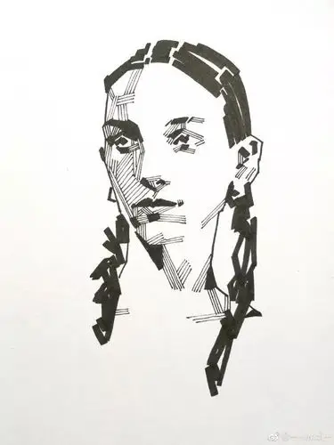 只用直线就能画出漂亮的画看完这些图我真信了