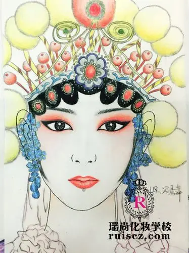 纸上化妆美人图欣赏(瑞尚化妆学校学生作品)