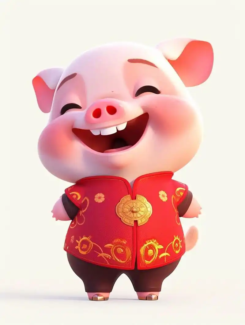 十二生肖中的猪 十二生肖中的猪,一直是代表着财富和好运的吉祥物.