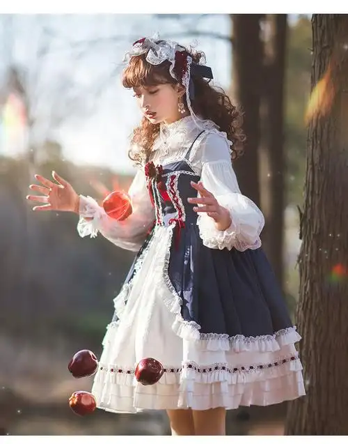 童话镇白雪姬lolita裙春秋童话风洛丽塔jsk公主裙图片色s