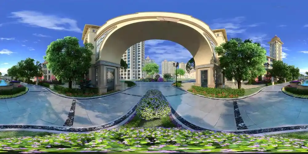 碧石小区三维全景视频