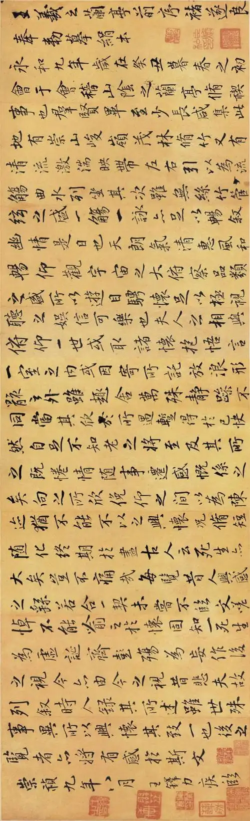 各朝书法大腕临摹的《兰亭序》,各有一番风味!