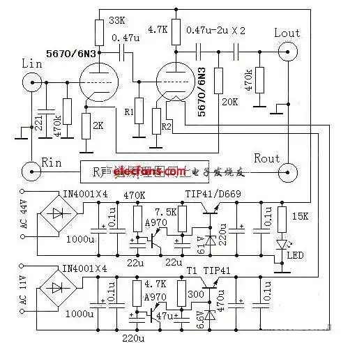实用电子管前级电路-华强资讯-华强电子网