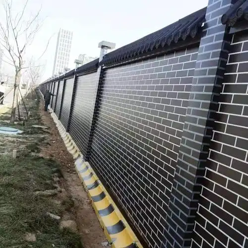 青砖白缝仿古围挡厂家直销