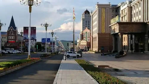 阿尔山市景,夜景