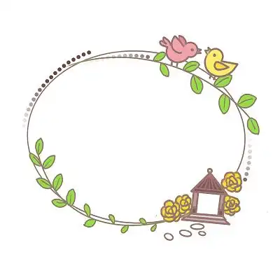 手绘卡通手账小贴士边框原创素材