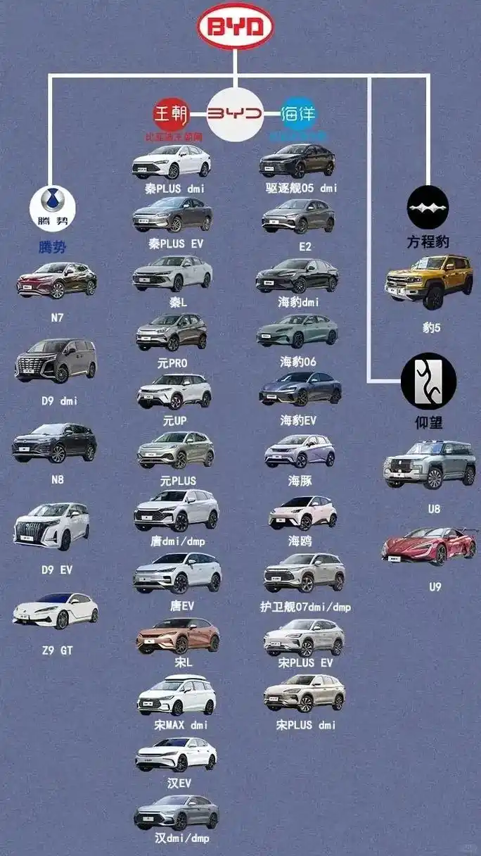 国产热门新能源汽车全系图谱.#常见汽车车标大全 #汽车知识分 - 抖音