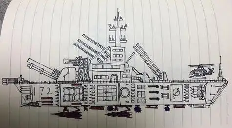 航空母舰怎么画 航空母舰怎么画简笔画