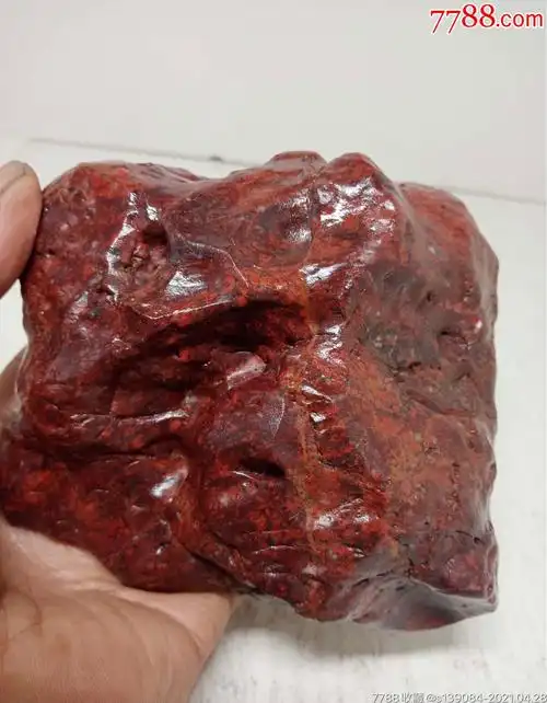 新疆戈壁鸡血石,900多克,包真-价格:69元-se79858548-其他玉石/玉器