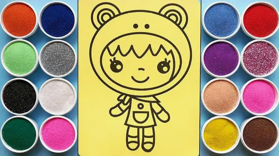 "小老鼠帽帽亲子diy"之早教视频:创意手工沙画