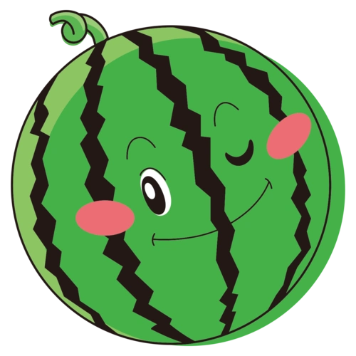 西瓜表情卡通简笔画
