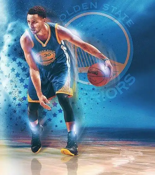 组图:库里各种炫酷壁纸,金色王朝的勇士让人不得不爱