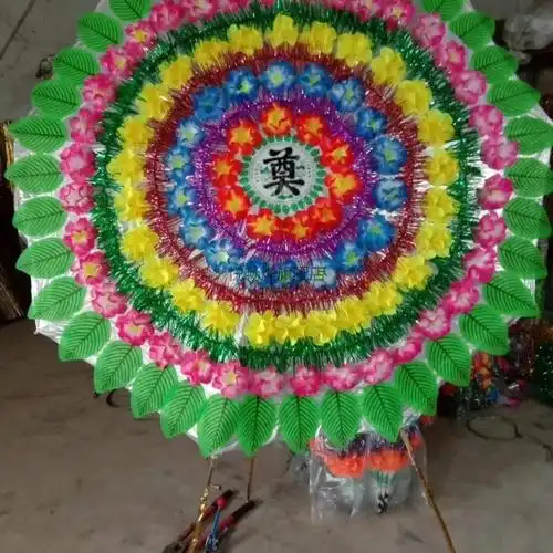 花圈丧葬花圈死人殡葬白事用品追悼伞式折叠各种尺寸规格仿真厂家 e款