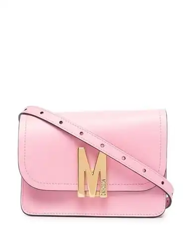 m logo标牌单肩包