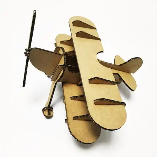 瓦楞瓦楞纸纸板飞机组装模型手创环保创意幼儿其他手工制作