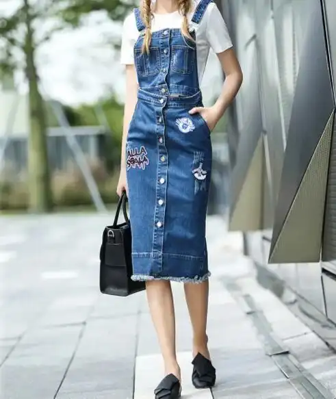 牛仔长裙配什么鞋子好看