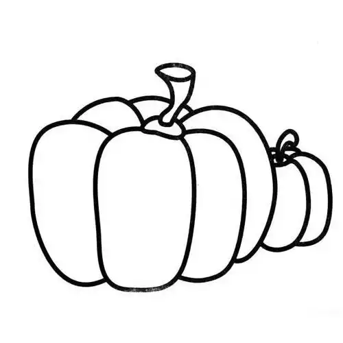 怎么画南瓜,儿童简笔画南瓜的简单画法,南瓜的画法,简单易画的南瓜