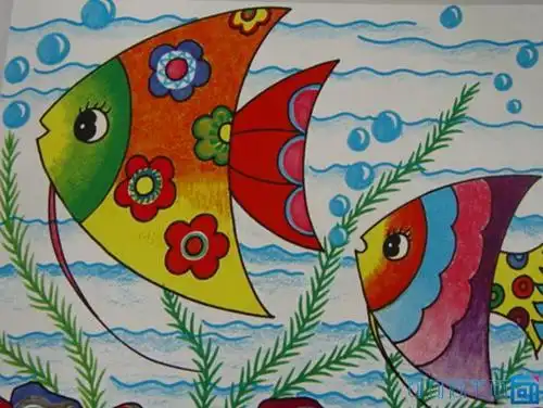 海洋世界怎么画简单