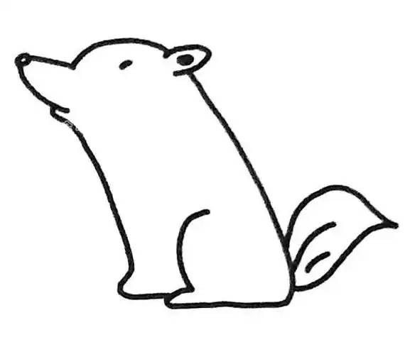 小狼宝宝狼怎么画简笔画大灰狼怎么画简笔画狼简笔画视频欧洲校服简笔